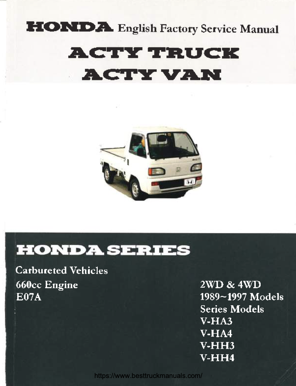 honda acty service manual