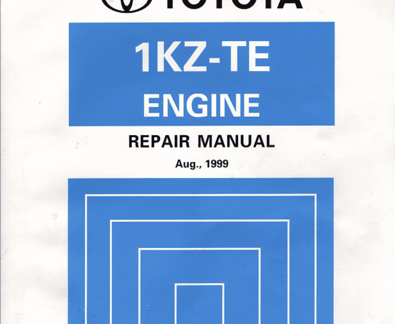 Toyota 1kz-te engine manual