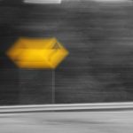 curve ahead road sign